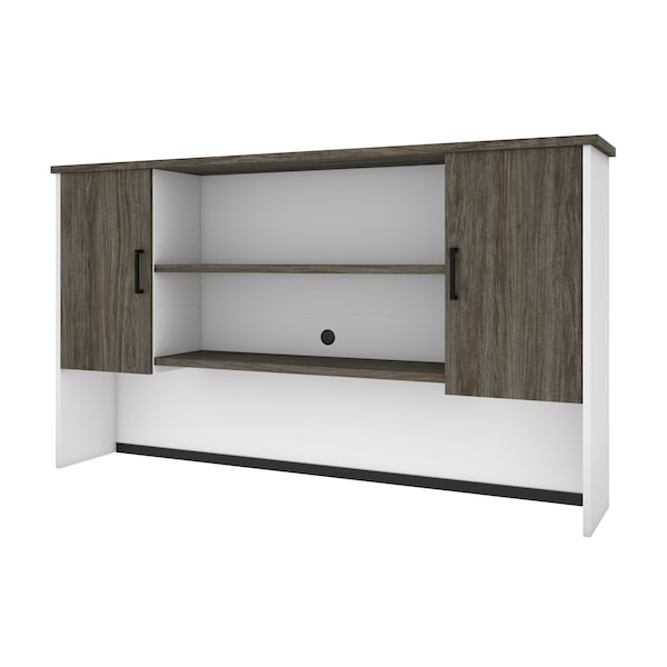 Norma Hutch, Walnut Grey & White